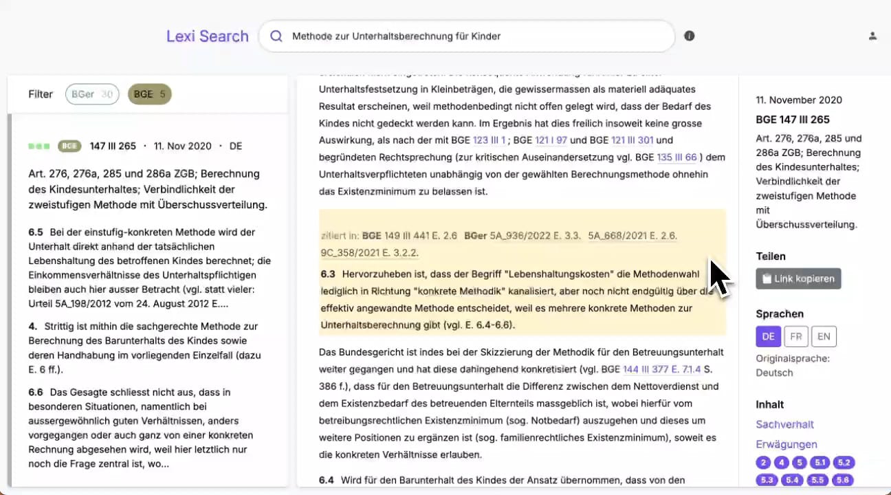Lexi Search Screenshot