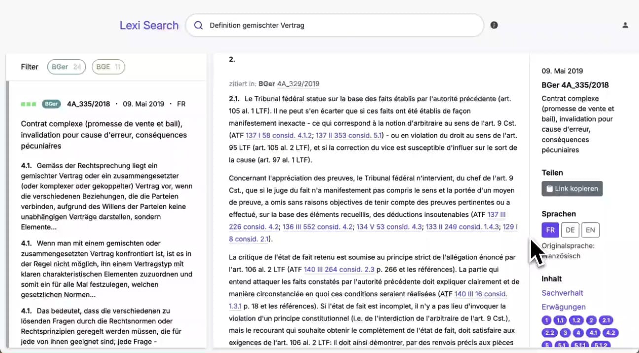 Lexi Search Screenshot